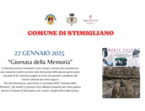 “Giorno della Memoria”, il Comune di Stimigliano organizza visita guidata a Marzabotto